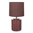 Настольная лампа Берти E14 40Вт терракотовый 15х15х29 см RISALUX - фото 21788793