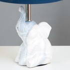 Настольная лампа Слоник E14 40Вт бело-синий 20х20х33 см RISALUX - фото 41825557