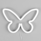 Ночник Бабочка LED от батареек 3АА 15х2х22,5 см RISALUX 7836071 - фото 14086254