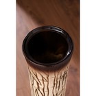 Ваза керамическая "Виола", напольная, бамбук, коричневая, 76 см - Фото 3