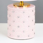 Настольная лампа Катрина E14 40Вт розовый 15,5х15,5х33 см RISALUX - фото 21788955