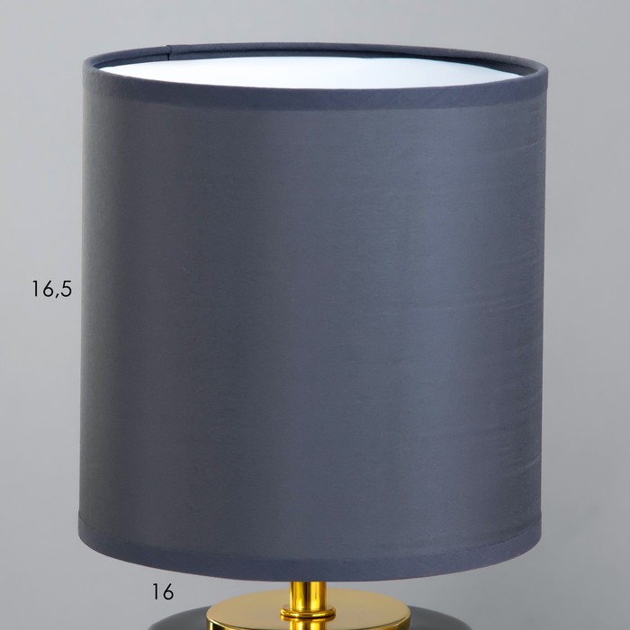 Настольная лампа Катрина E14 40Вт черный 15,5х15,5х33 см RISALUX - фото 1926512419