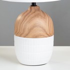 Настольная лампа Асида E14 40Вт белый 22х22х36 см RISALUX - фото 21788969