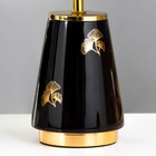 Настольная лампа Алира E14 40Вт черно-золотой 24х24х36 см RISALUX - фото 21788983