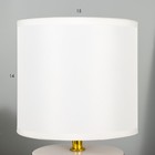 Настольная лампа Биргит E14 40 Вт бело-золотой 15×15×27 см RISALUX - фото 3793403