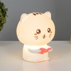 Фигурка светящаяся RISALUX «Котенок», LED-ночник, мякиш, от USB, АКБ, 12×10×16.3 см 7860252 - фото 2791157