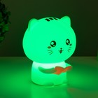 Ночник-мякиш "Котенок" LED от USB и АКБ 12х10х16,3 см RISALUX - Фото 6