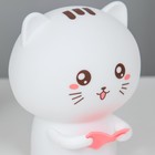 Фигурка светящаяся RISALUX «Котенок», LED-ночник, мякиш, от USB, АКБ, 12×10×16.3 см 7860252 - фото 2791165