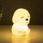 Ночник-мякиш "Собачка" LED от USB белый 12х10х14 см RISALUX - Фото 3