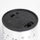 Ночник "Ночная сказка"  LED от батареек 3ААА серебро 8х8х12 см RISALUX - фото 21789043