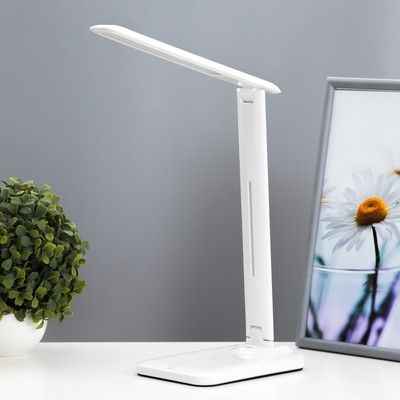 Настольная лампа «Лайт» LED 6 Вт 3000-6000К USB АКБ белый 12×17×33 см RISALUX