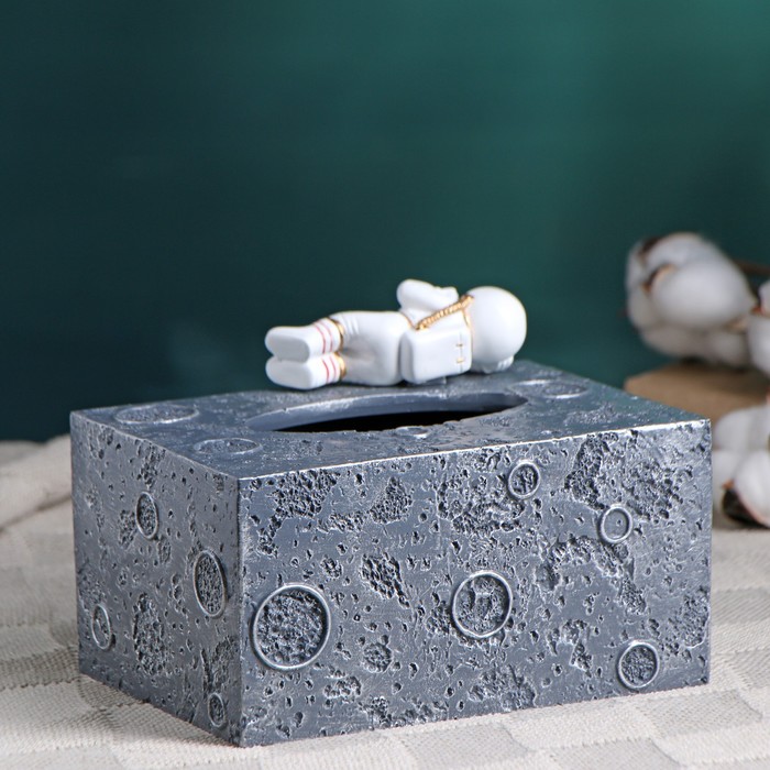 Органайзер для салфеток "Космонавт" 18х13х13см, серый 31119