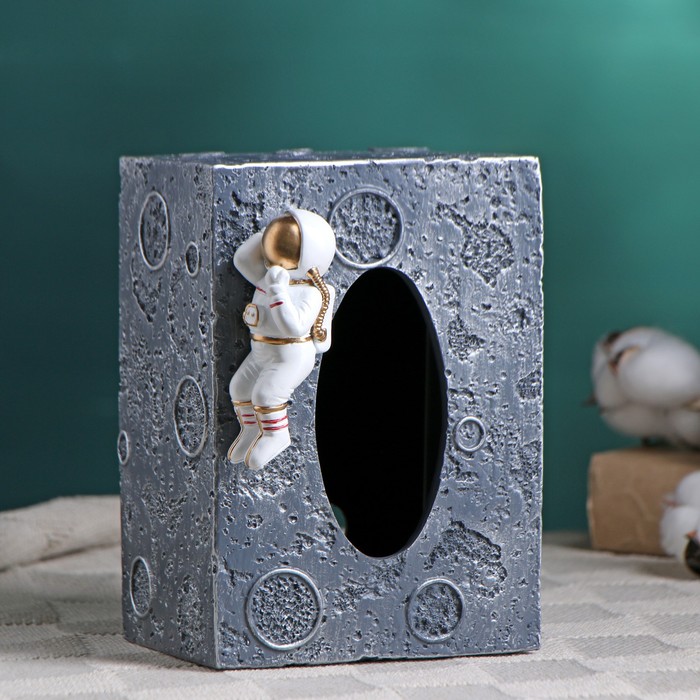 Органайзер для салфеток "Космонавт" 18х13х13см, серый 31119