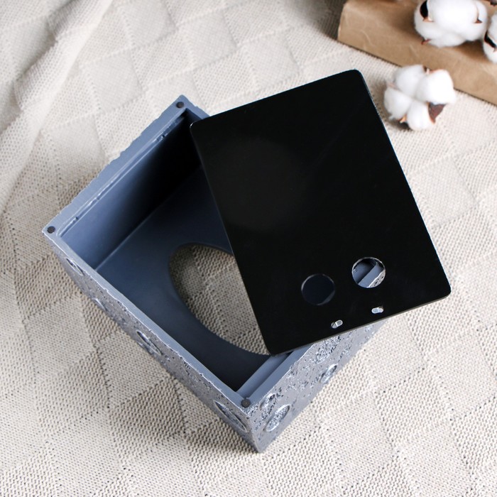 Органайзер для салфеток "Космонавт" 18х13х13см, серый 31119