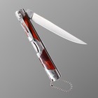 Нож складной "Лис" сталь - 420, рукоять - сталь/дерево, клинок - 11 см - Фото 2