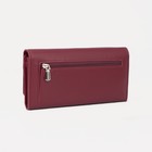 Кошелёк женский на магнитах, цвет бордовый - фото 24338639