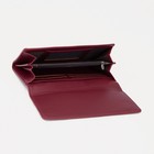 Кошелёк женский на магнитах, цвет бордовый - фото 24338640