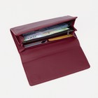 Кошелёк женский на магнитах, цвет бордовый - фото 24338641