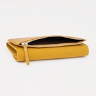 Кошелёк женский на магнитах, цвет горчичный - фото 21789482