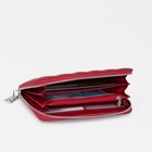 Кошелёк женский на молнии, цвет красный - фото 21789655