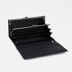 Кошелёк женский на магнитах, цвет чёрный - фото 21789659