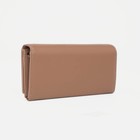 Кошелёк женский на кнопке, цвет коричневый - фото 21789742