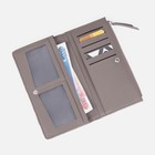 Кошелёк женский на кнопке, цвет серый - фото 21789757