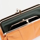 Косметичка, 2 отдела на фермуаре, наружный карман, цвет оранжевый - Фото 3