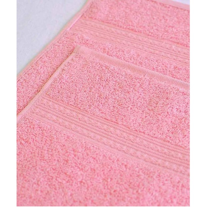 Полотенце махровое, размер 40х70 см, цвет светло-розовый - Фото 1