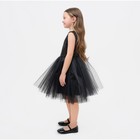 Платье для девочки с пайетками KAFTAN, размер 28 (86-92), цвет чёрный - Фото 2