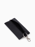 Ключница карманная на молнии, с кольцом, карабином, размер 15.5×7.5×1 см, чёрная 9279566