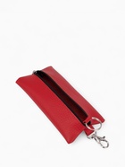 Ключница карманная на молнии, с кольцом, карабином, размер 15.5×7.5×1 см, красная - Фото 3