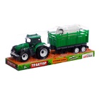 Трактор инерционный «Фермер», с прицепом и животным - Фото 5