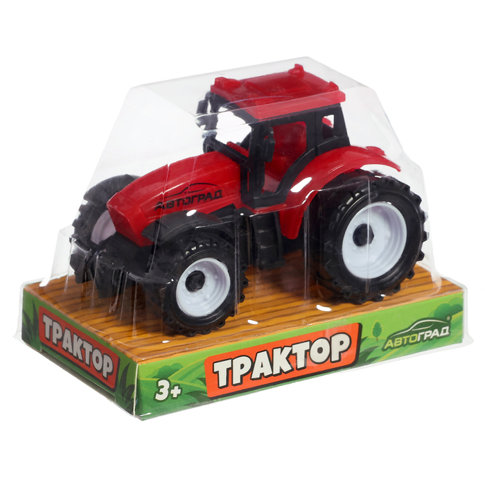 Трактор инерционный «Фермер», цвет красный - фото 1904628038