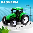 Трактор инерционный «Фермер», цвет зелёный - Фото 2