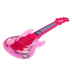Музыкальная гитара, звук, свет, цвет розовый - Фото 2