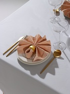 Набор салфеток с декоративными кольцами Beige pleasure, 40×40 см - 2 шт., 100% хлопок, саржа 190 г/м² - Фото 1