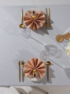 Набор салфеток с декоративными кольцами Beige pleasure, 40×40 см - 2 шт., 100% хлопок, саржа 190 г/м² - Фото 3