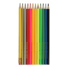 Карандаши цветные 12 цветов «Каляка-Маляка. СУПЕР ЦВЕТА», неоновые, шестигранные, деревянный корпус - Фото 2