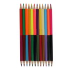 Карандаши цветные 12 штук 24 цвета "Каляка-Маляка", двухсторонние, деревянные, шестигранные, картонная упаковка - фото 9733853