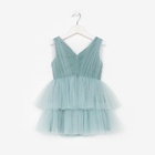 Платье нарядное для девочки KAFTAN, цвет мятный, рост 122-128 см 7345009