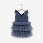 Платье нарядное для девочки KAFTAN, рост 122-128 см (34), цвет серо-синий - Фото 8
