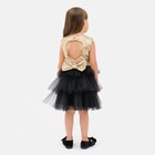 Платье нарядное для девочки с пайетками KAFTAN, размер 34 (122-128), цвет чёрный - Фото 3