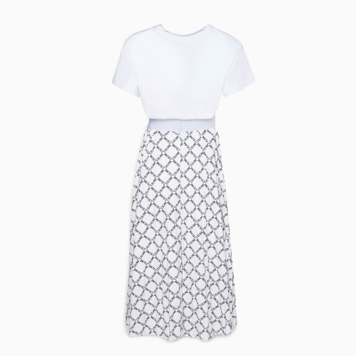 Костюм женский (футболка, юбка), цвет белый, размер one size (44-48) 57106