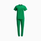 Костюм женский (футболка, брюки), цвет зелёный, размер one size (44-48) 9195134 - фото 384328 Костюм женский (футболка, брюки), цвет зелёный, размер one size (44-48) 9195134 - фото 384328