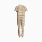 Костюм женский (футболка, брюки), цвет бежевый, размер one size (44-48) 9195135 - фото 384343 Костюм женский (футболка, брюки), цвет бежевый, размер one size (44-48) 9195135 - фото 384343