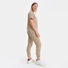 Костюм женский (футболка, брюки), цвет бежевый, размер one size (44-48) 9195135 - фото 384336 Костюм женский (футболка, брюки), цвет бежевый, размер one size (44-48) 9195135 - фото 384336