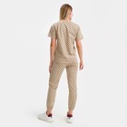 Костюм женский (футболка, брюки), цвет бежевый, размер one size (44-48) 9195135 - фото 384337 Костюм женский (футболка, брюки), цвет бежевый, размер one size (44-48) 9195135 - фото 384337