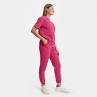 Костюм женский (футболка, брюки), цвет розовый, размер one size (44-48) 9195137 - фото 384355 Костюм женский (футболка, брюки), цвет розовый, размер one size (44-48) 9195137 - фото 384355