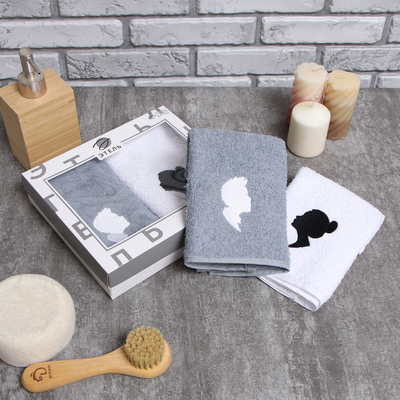 Махровые полотенца «Этель. Парочка», 35×50 см - 2 шт., хлопок100%